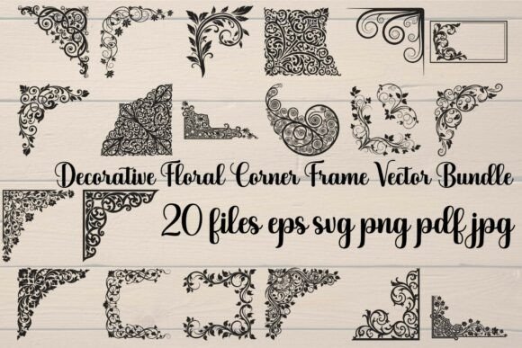 Decorative Floral Corner Frame Vector Graphics and Illustrations Review
