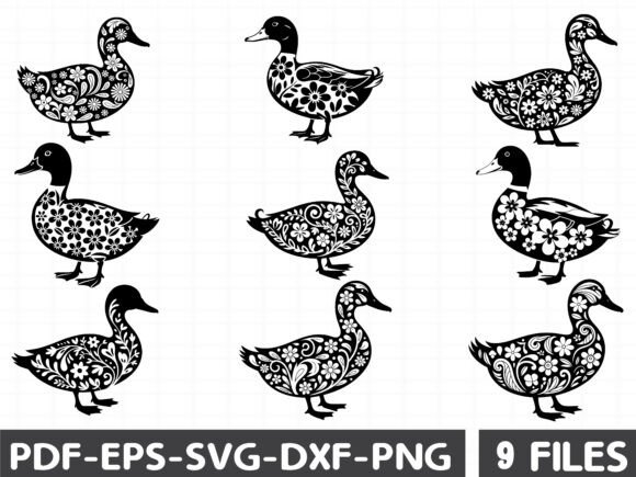 Floral Duckling Graphics and Illustrations: A Seller’s Review