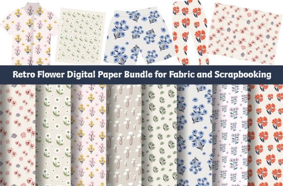 Hand Drawn Floral Seamless Patterns Svg