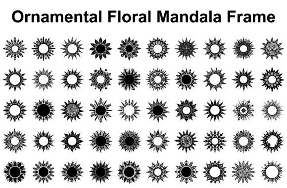Ornamental Floral Mandala Frame Graphics and Illustrations Review