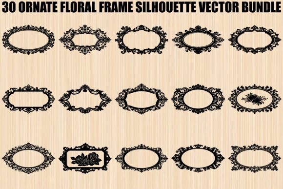 Ornate Floral Frame SVG Bundle Review